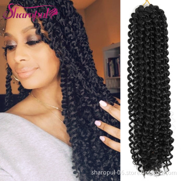 Passion Twist Hair Crochet Braid Extensions Water Wave Synthetic Crotchet Braids crochet Braiding Hair